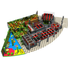 Commercial comprehensive  Indoor Playground Trampoline Park with kids soft playground